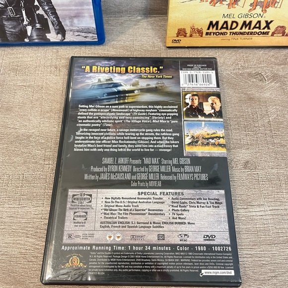 Mad Max Trilogy (Mad Max / The Road Warrior / Mad Max Beyond Thunderdome) - Picture 2 of 10